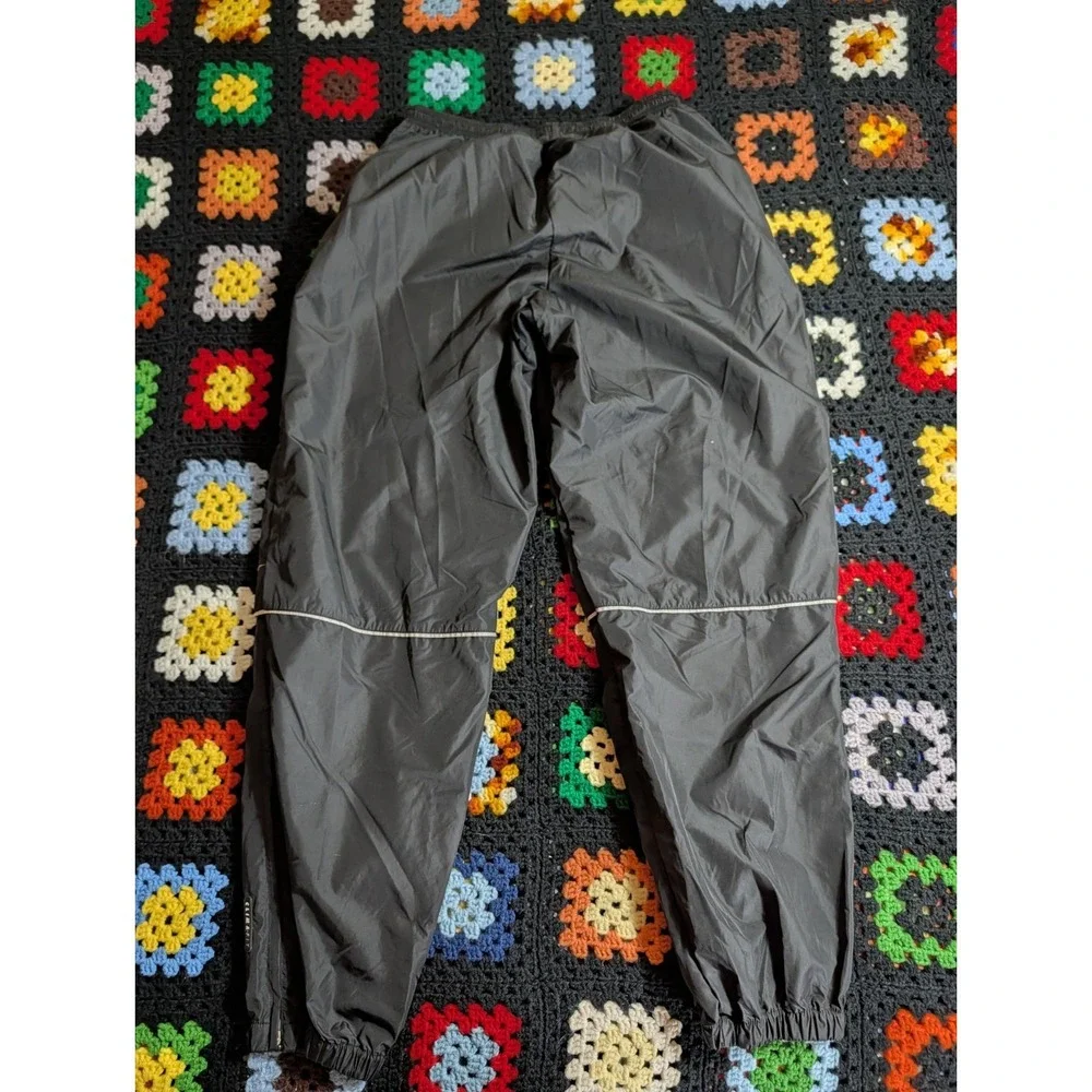 Vintage 90s Nike Track Pants ClimaFit Mesh Vented XL Black Zip Legs Workout